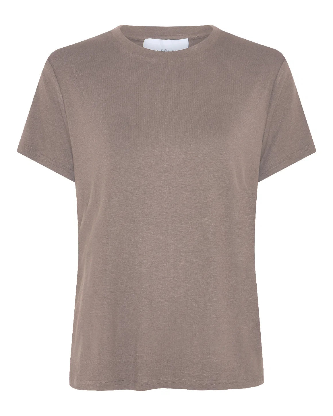 Line S/S T-shirt i Moose i blød viskose med rummelig pasform og korte ærmer – køb hos butikalrum.dk.