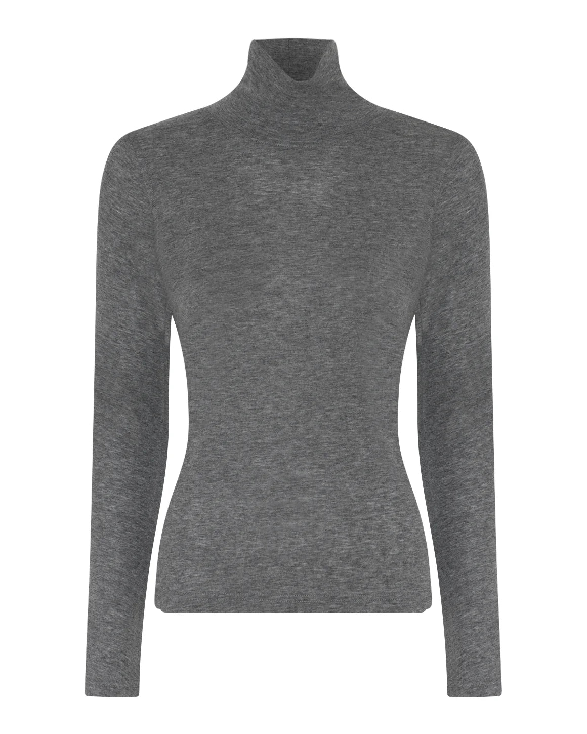 Sille Wool Rollerneck i Dark Grey Melange fra La Rouge – køb hos Butik Alrum