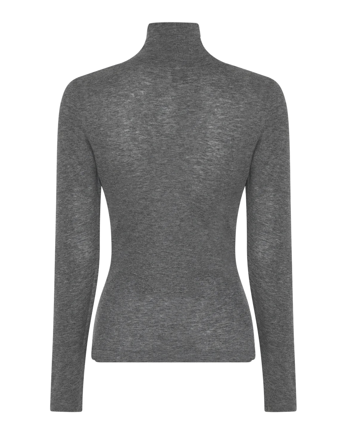 Sille Wool Rollerneck i Dark Grey Melange fra La Rouge  – køb hos Butik Alrum