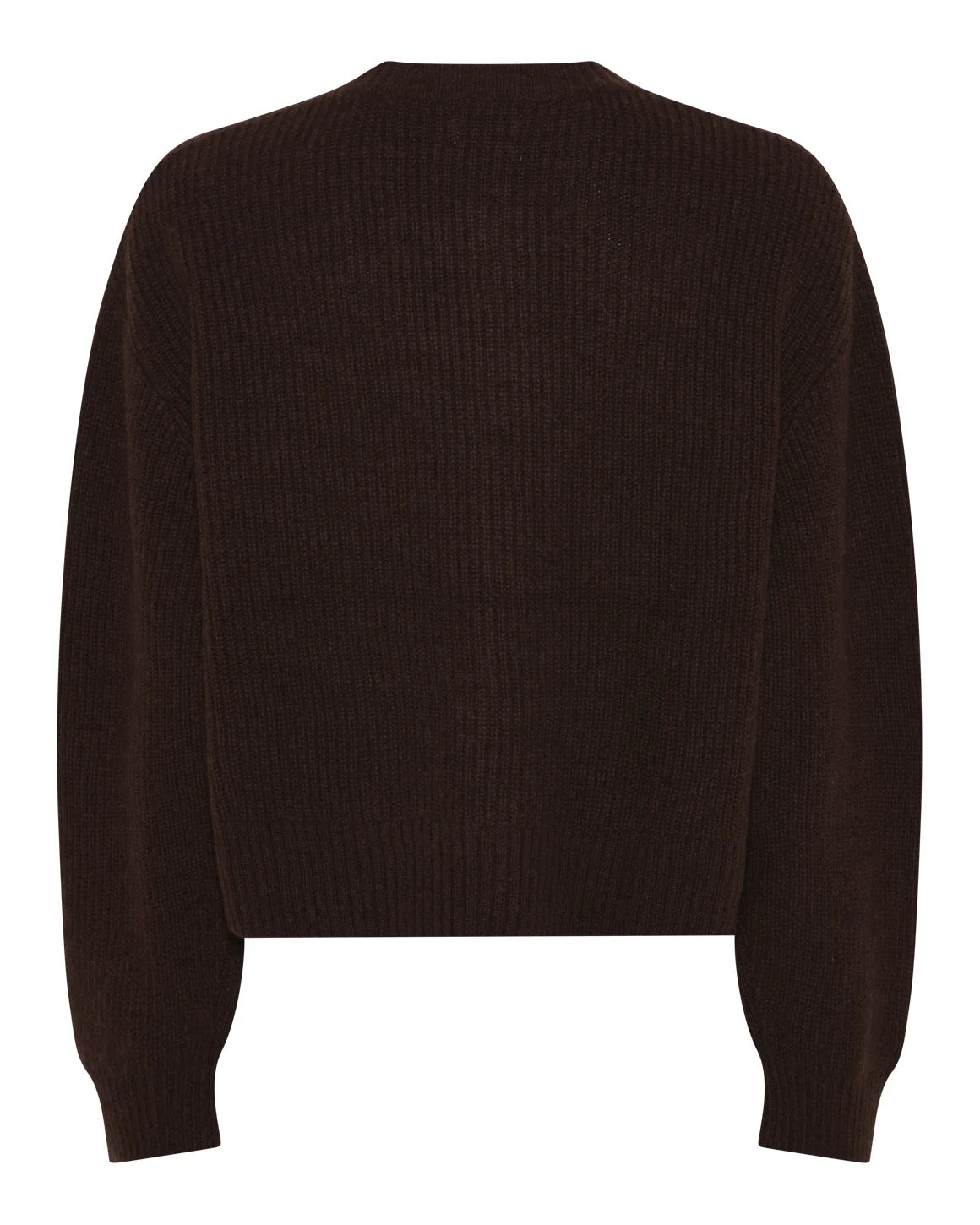 Sisse Cardigan i Dark Brown fra La Rouge i 90% ultrafine wool og 10% yak down – køb hos butikalrum.dk.
