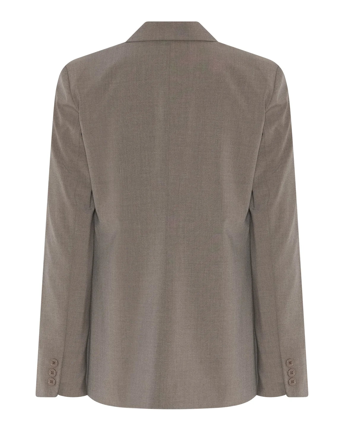 Trine Blazer i Greige fra La Rouge med let oversized pasform og reverskrave – køb hos butikalrum.dk.