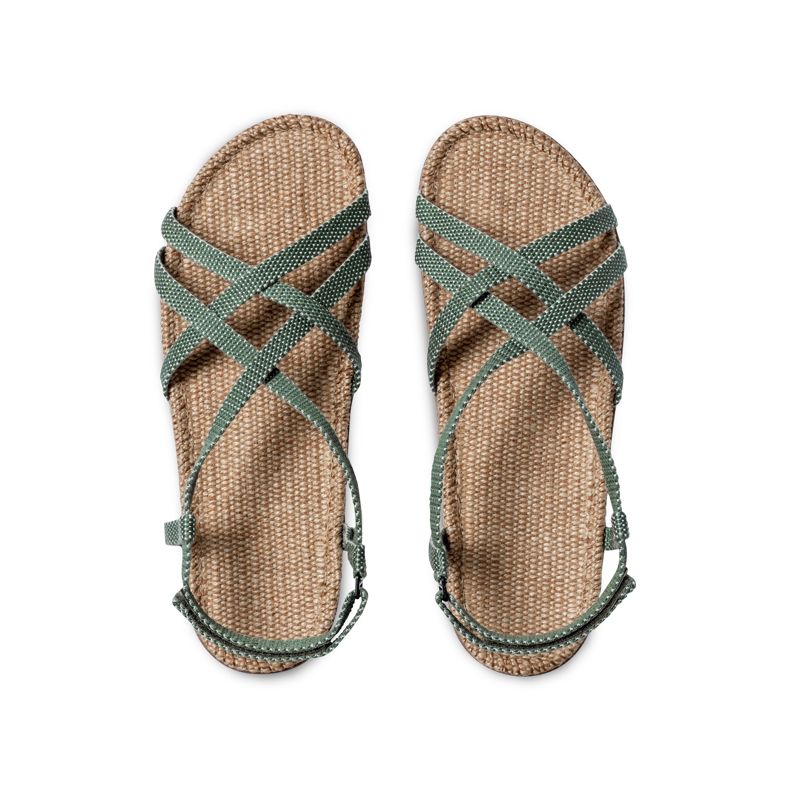 Shangies by Stilov sandal med bagrem i soft sage – køb hos butikalrum.dk