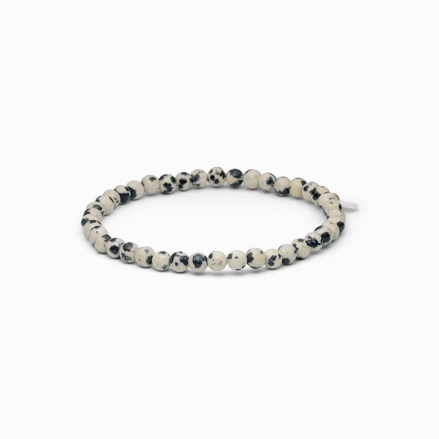Petite Dalmatiner Jaspis Stretch armbånd fra Soï Copenhagen – køb hos Butik Alrum