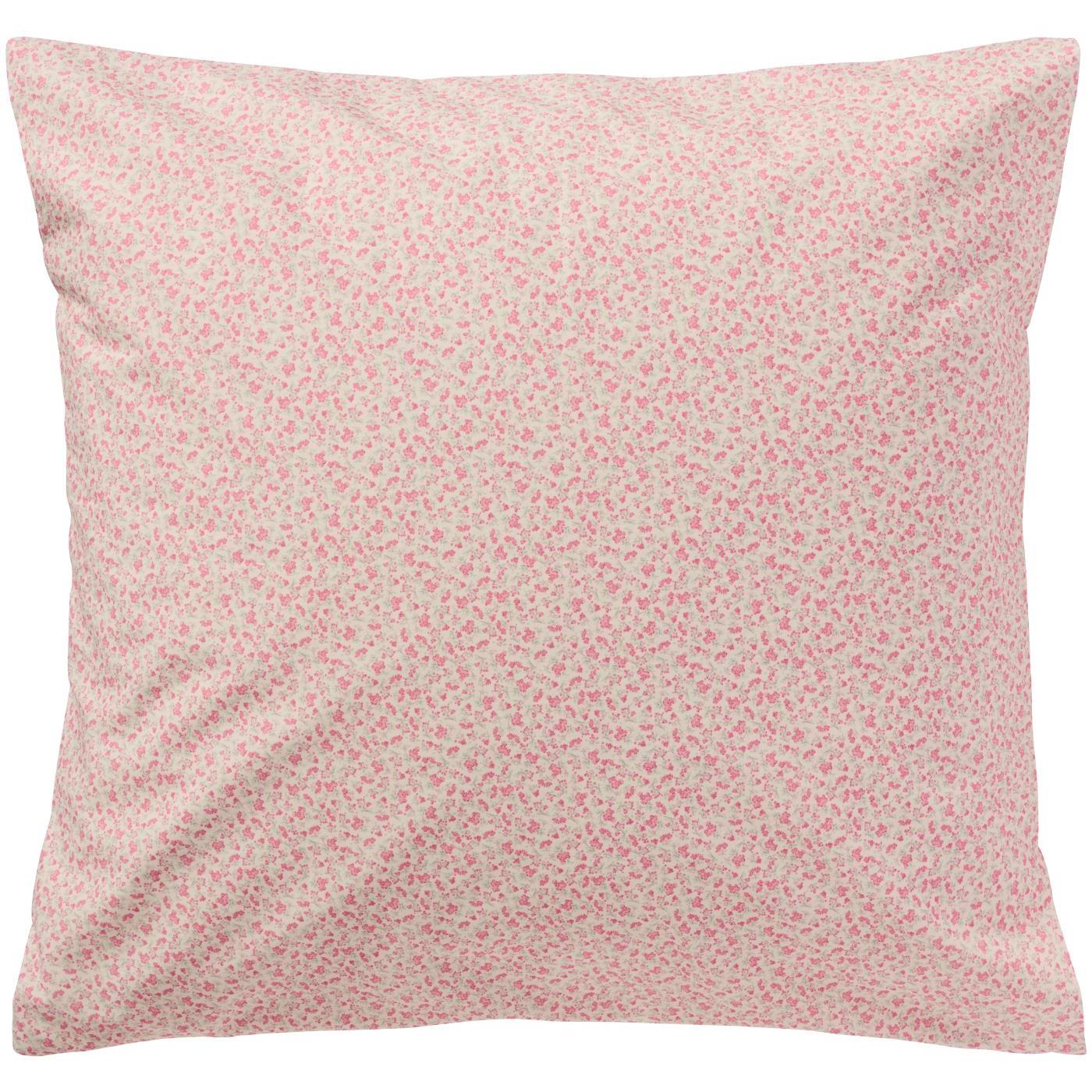 Pudebetræk i bomuld med små rosa blomster, 60 x 60 cm – butikalrum.dk | butikalrum.dk