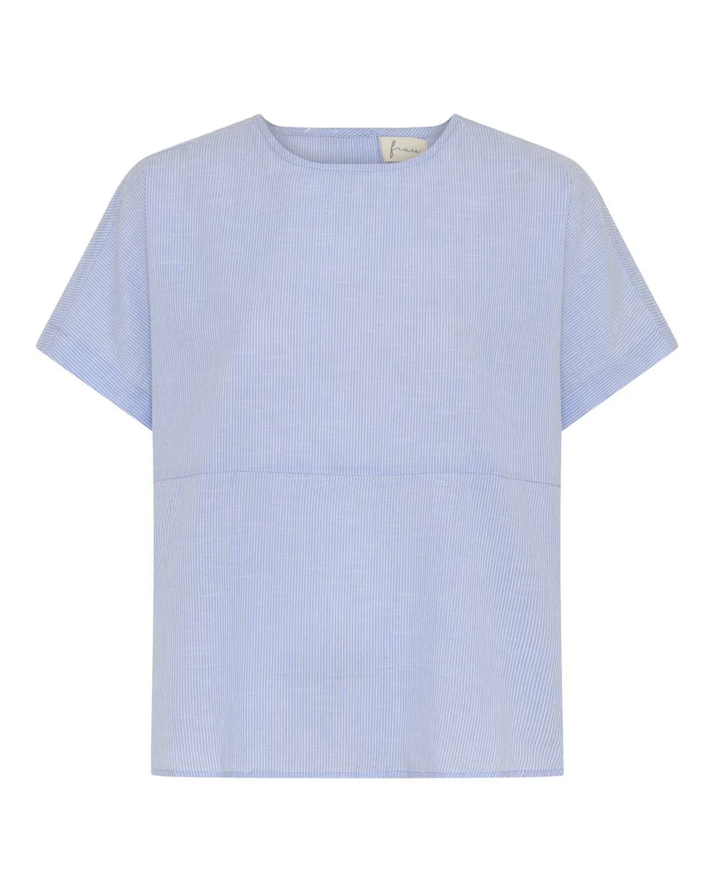 Rome SS Top i Baby Lavender Stripe fra Frau – køb hos Butik Alrum