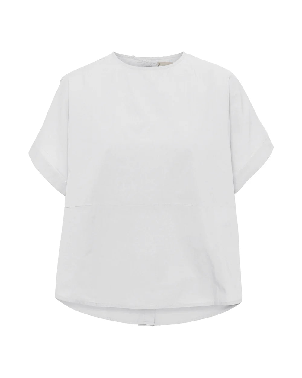 Frau Rome top i bright white i 100% økologisk bomuld – køb hos Butik Alrum