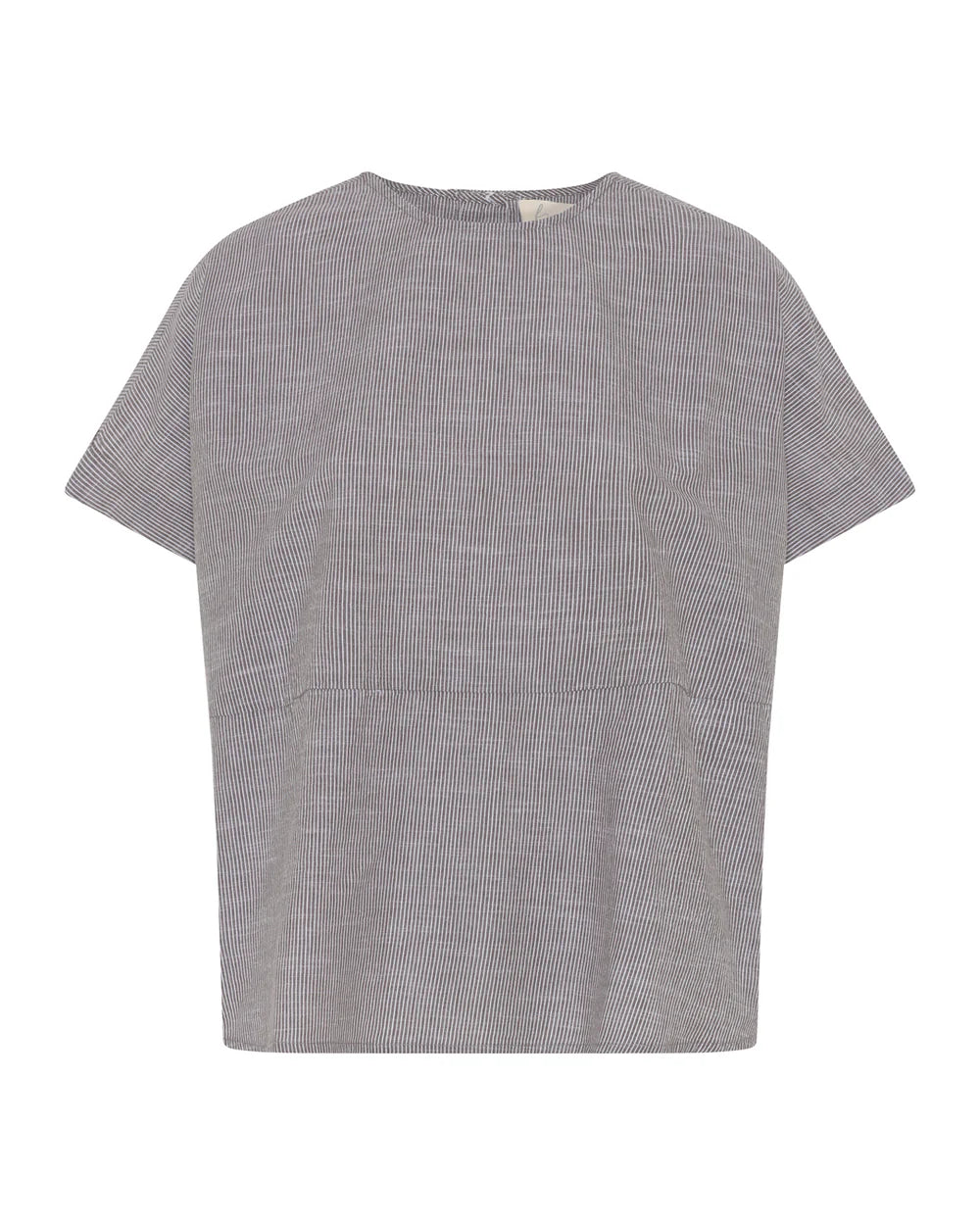 Rome SS Top i Coffee Quartz Stripe fra Frau – køb hos Butik Alrum