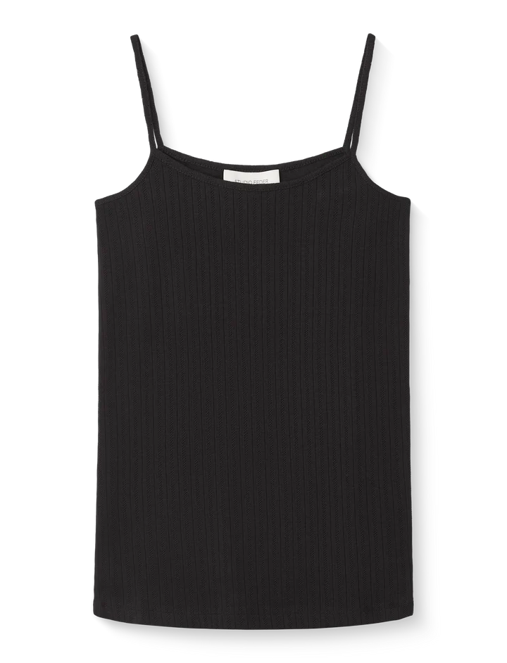 Blød økologisk bomuldstop med tynde stropper fra Studio Feder – køb hos butikalrum.dk