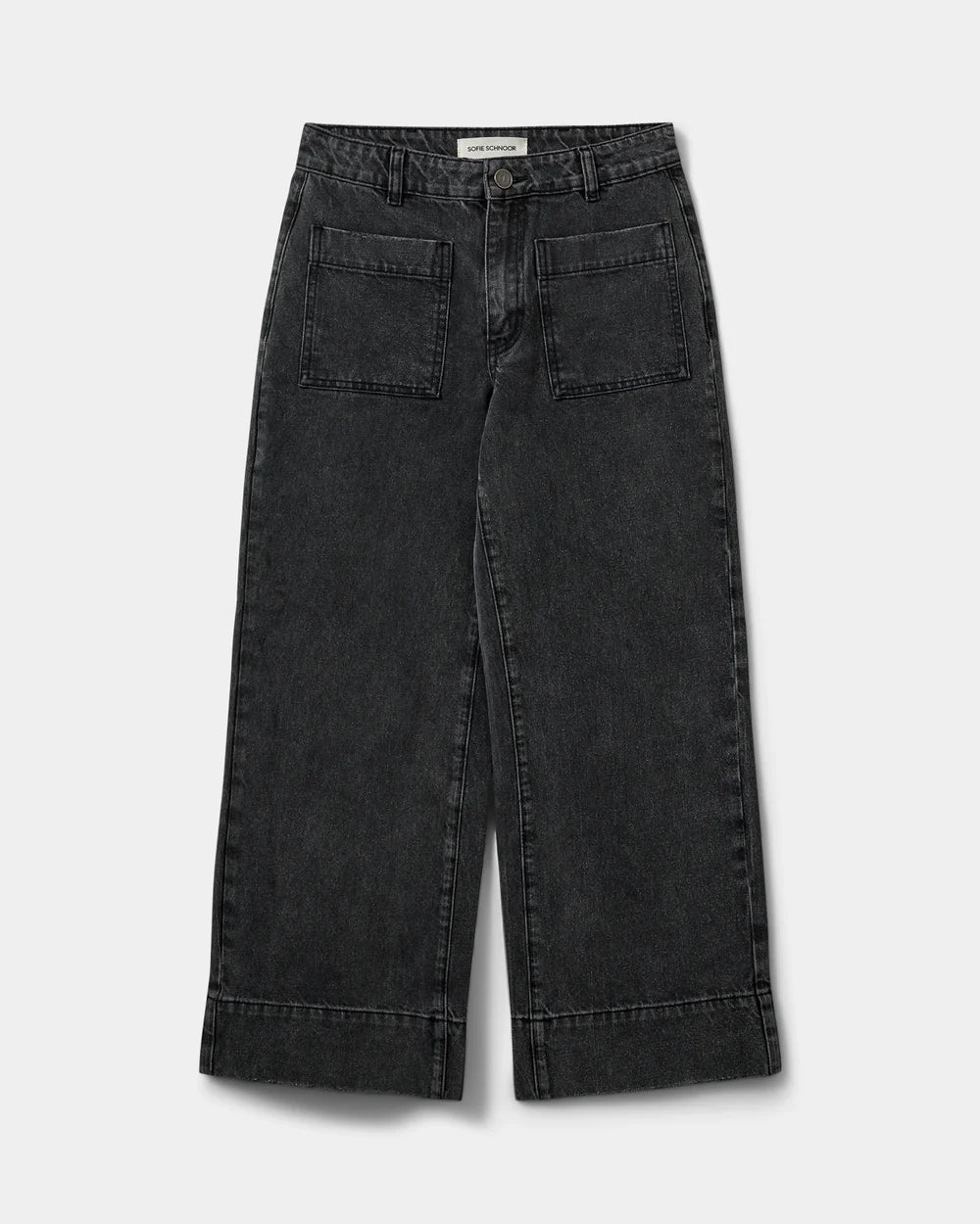 Sortvasket ToulouseSW jeans med lige ben og knappelukning fra Sofie Schnoor