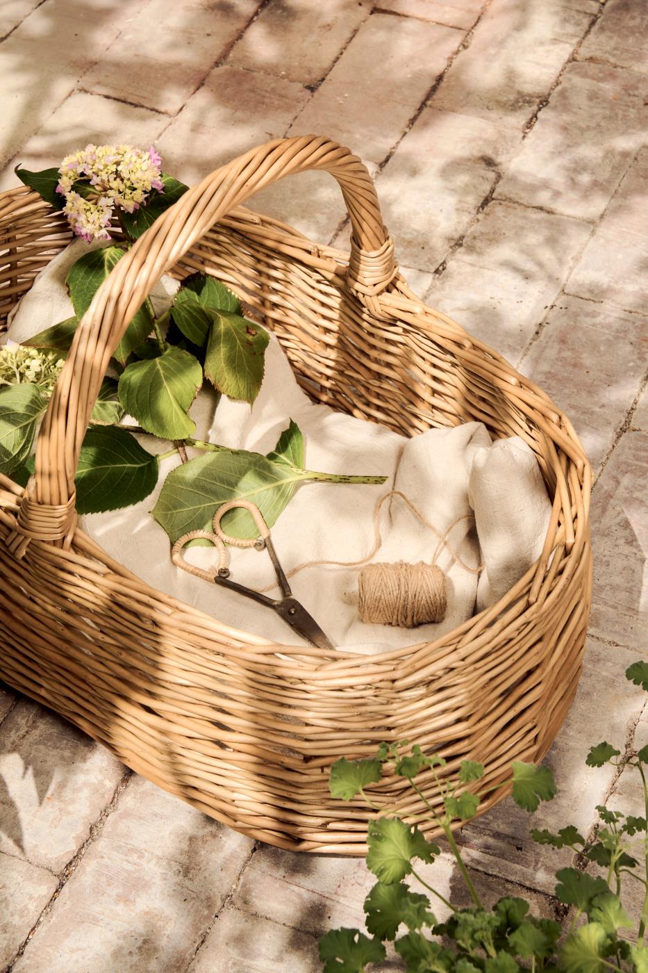 Kurv m. hank på tværs - Oval