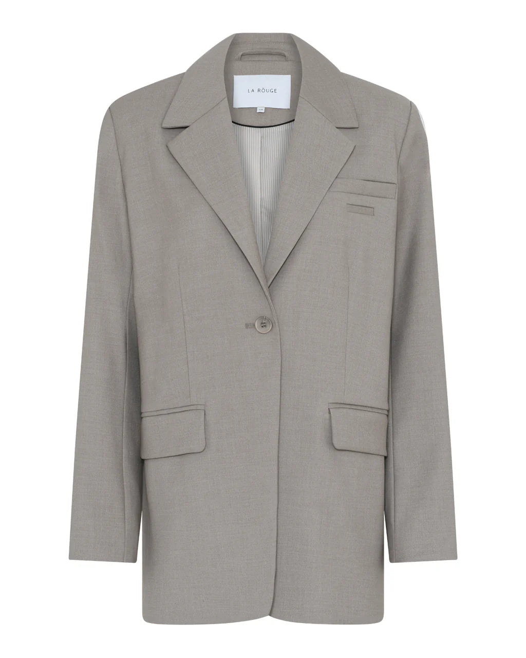 Let oversized blazer med enkelknaplukning fra La Rouge – køb hos butikalrum.dk