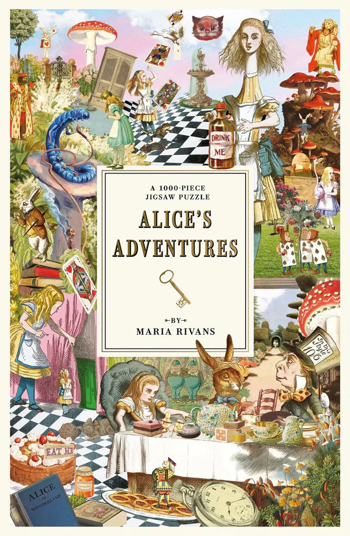 Alice’s Adventures 1000 piece puzzle med surrealistisk motiv – køb hos butikalrum.dk