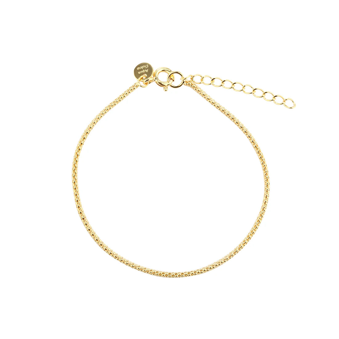 ROUND BOX armbånd i forgyldt sølv fra Aqua Dulce – køb hos butikalrum.dk