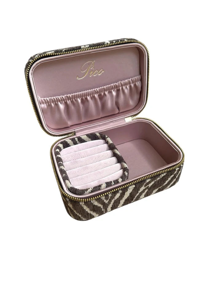 Large Jewelry Box - Brown Zebra