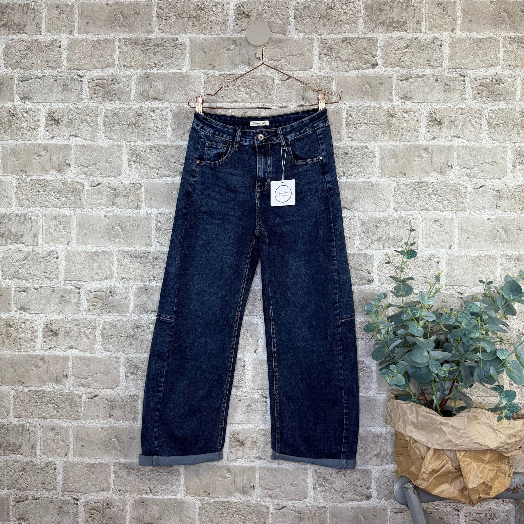 Mowita jeans i dark denim fra Cabana Living – køb hos Butik Alrum