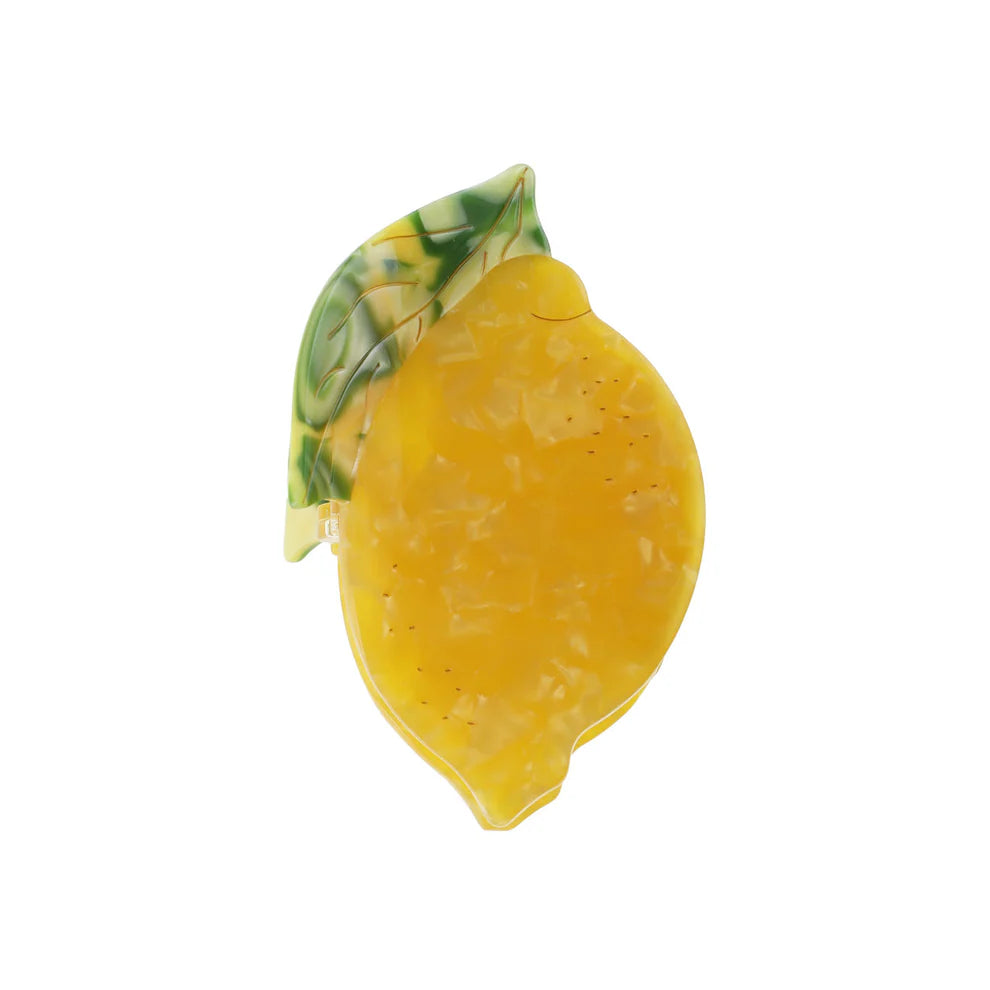 Citron hårklemme i gul frugt design – køb hos butikalrum.dk