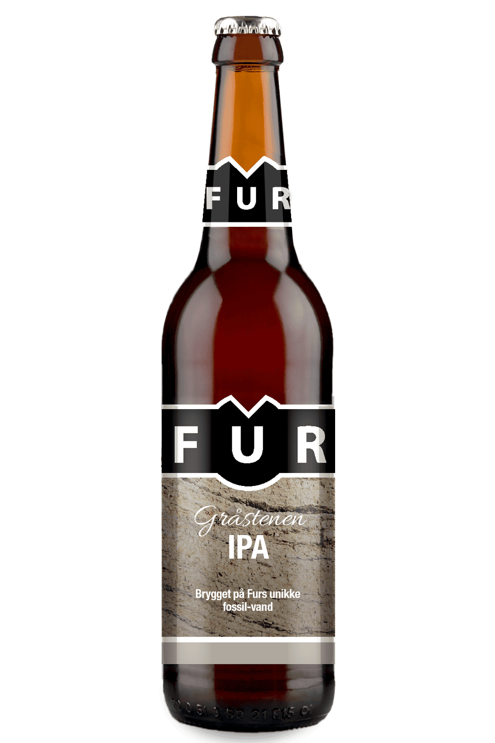 Fur IPA fra Fur Bryghus, tørhumlet med Mosaic og Simcoe, 5,6 % alkohol og 50 cl.