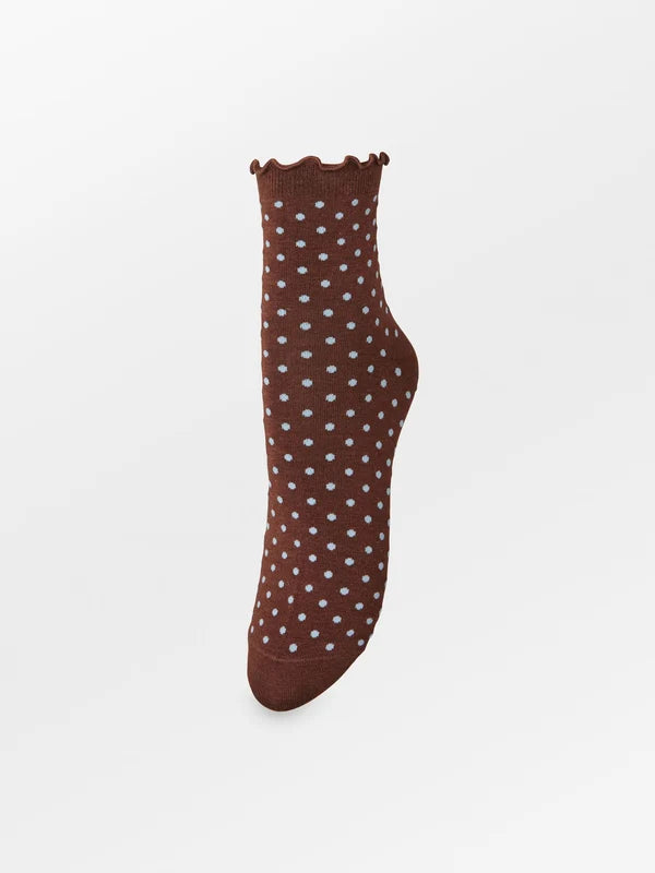 Dotted Frilla Short Sock - Flere farver