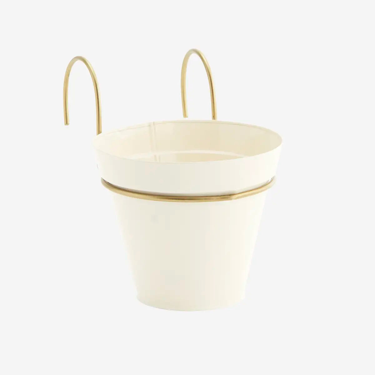 Hanging iron planter rund lille fra Madam Stoltz – køb hos butikalrum.dk