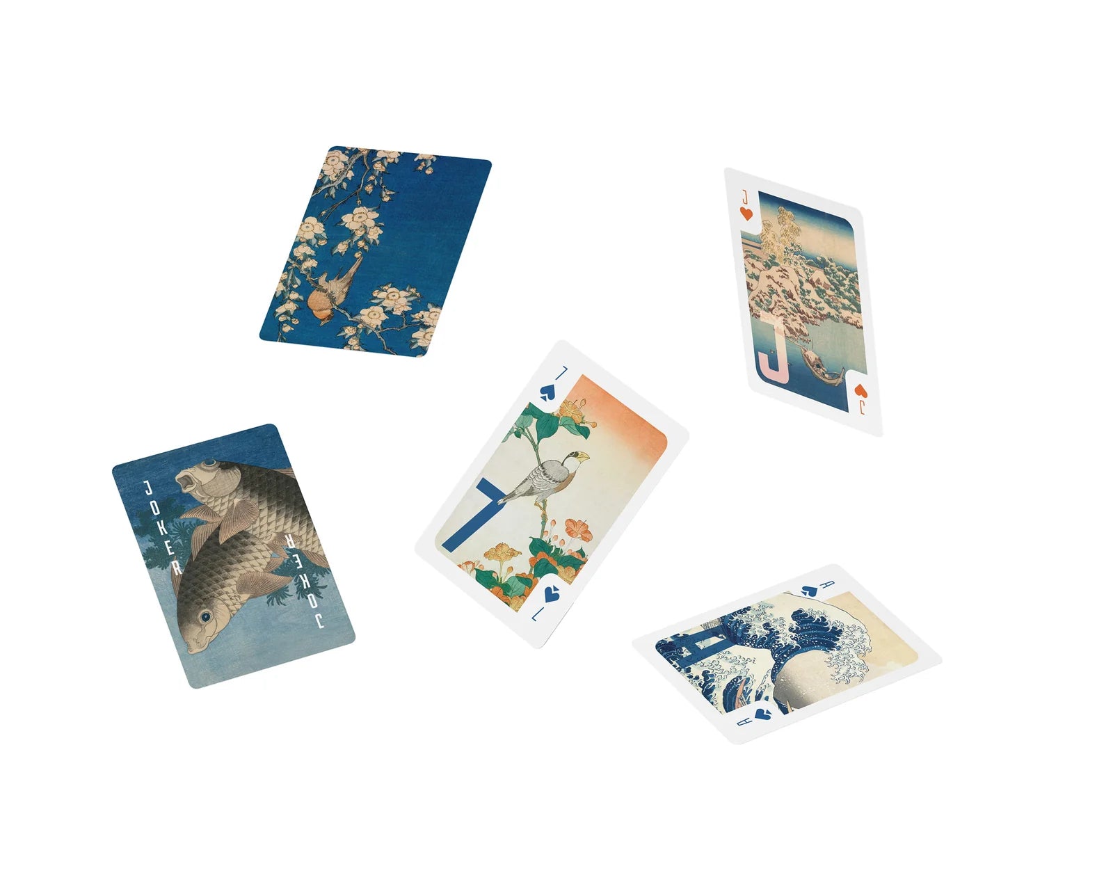 Hokusai Playing Cards med kunstmotiver inspireret af den japanske kunstner Katsushika Hokusai.