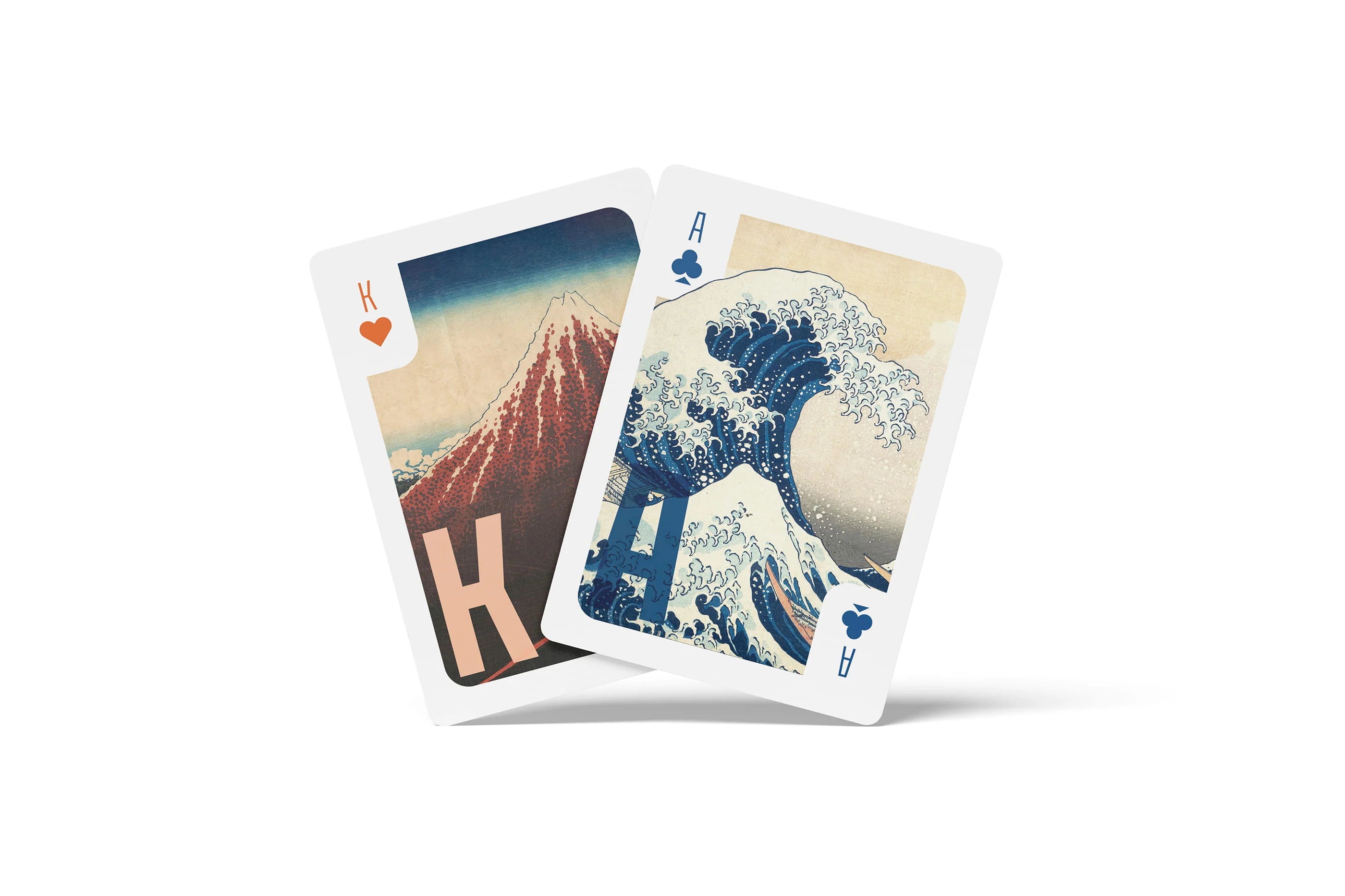 Hokusai Playing Cards med kunstmotiver inspireret af den japanske kunstner Katsushika Hokusai.