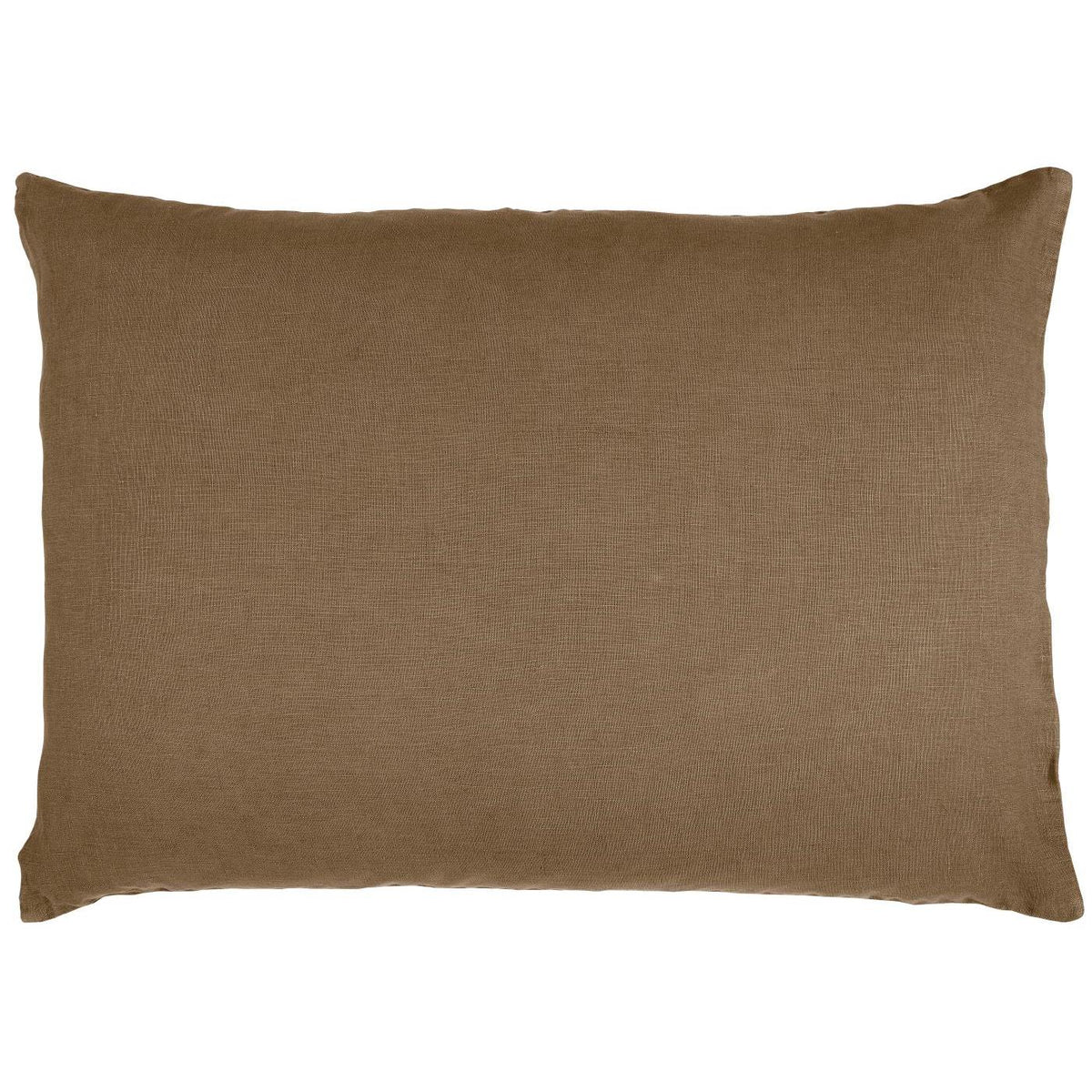 Pudebetræk i 100% hør i farven Chocolate, størrelse 50x70 cm inkl. pudefyld – køb hos Butik Alrum på Amager eller online på butikalrum.dk.