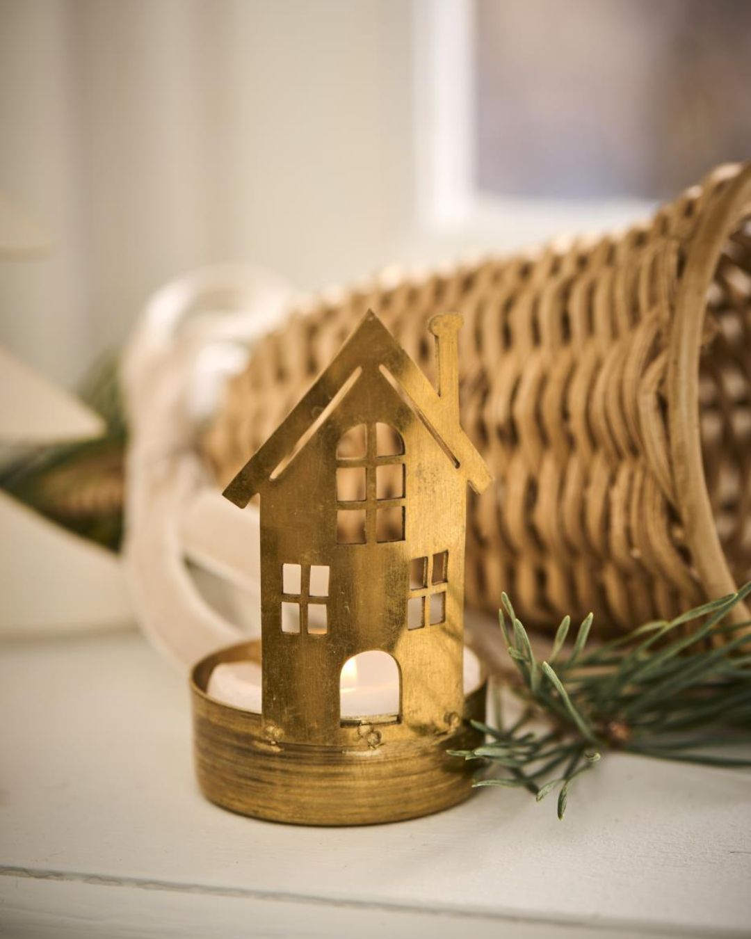 Stage- fyrfadslys - hus