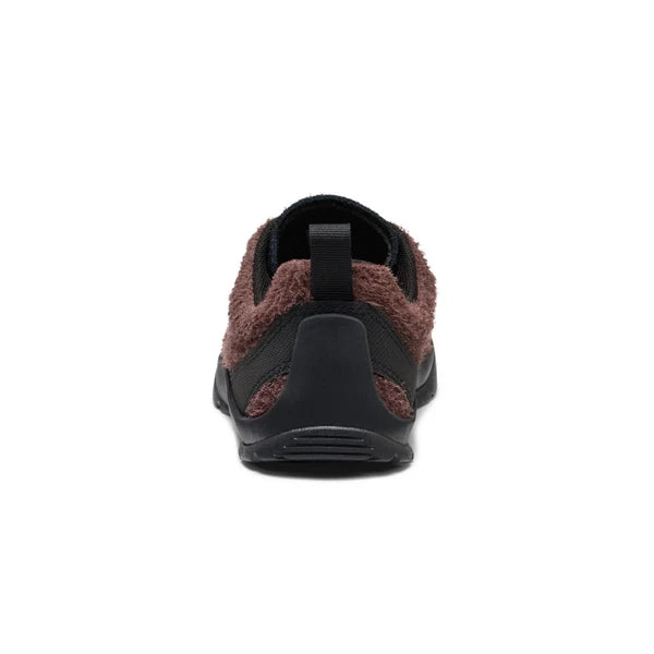Women's Jasper Sneaker fra KEEN i Java/Black med ruskind, contoured fit og klatreinspireret design – køb hos butikalrum.dk.