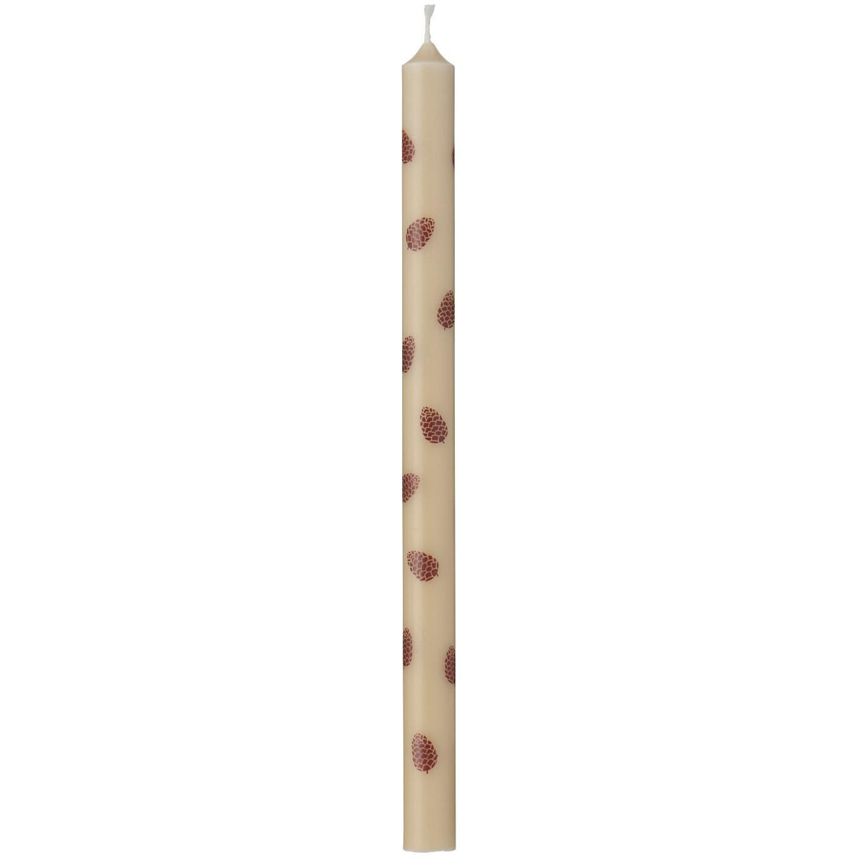 Svanemærket kertelys med kogler, Ø 1,3 cm og 20 cm højt – køb hos butikalrum.dk.