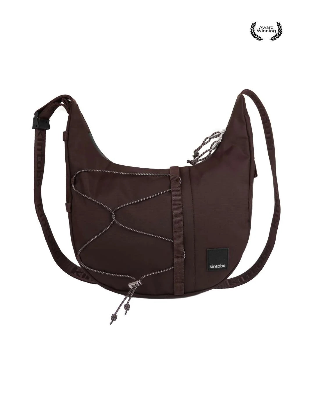 HAZE crossbody-taske fra Kintobe i Downtown Mocha – ergonomisk og reflekterende design
