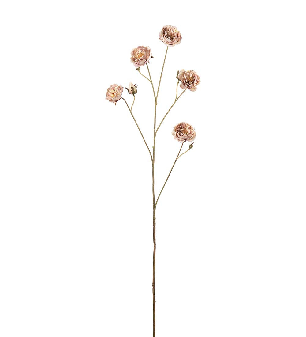 Kunstig rosegren i pink, 105 cm høj, perfekt til vase og dekoration – køb hos butikalrum.dk.