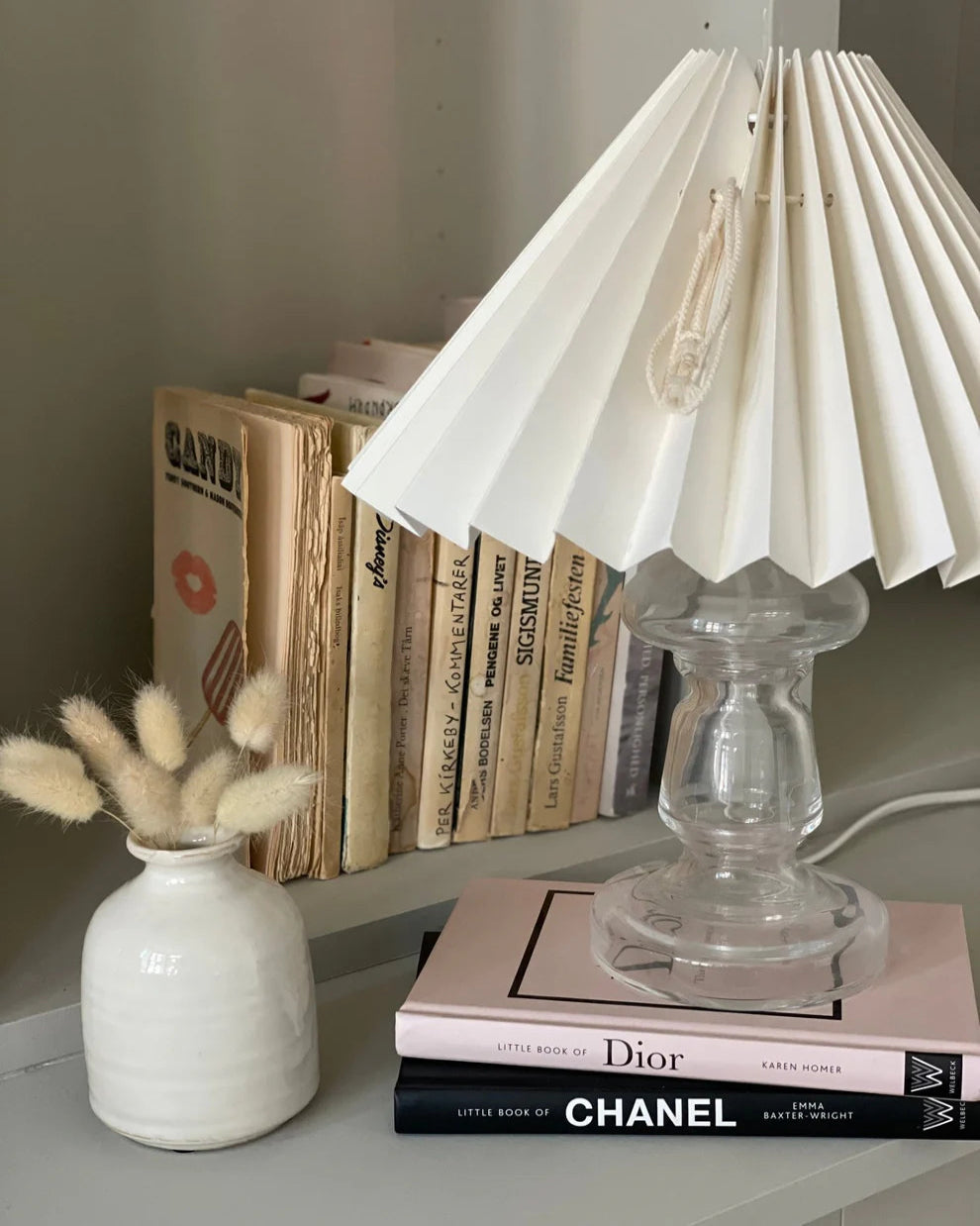 Pink Rose Petro 3 bordlampe i mundblæst glas – køb hos Butik Alrum