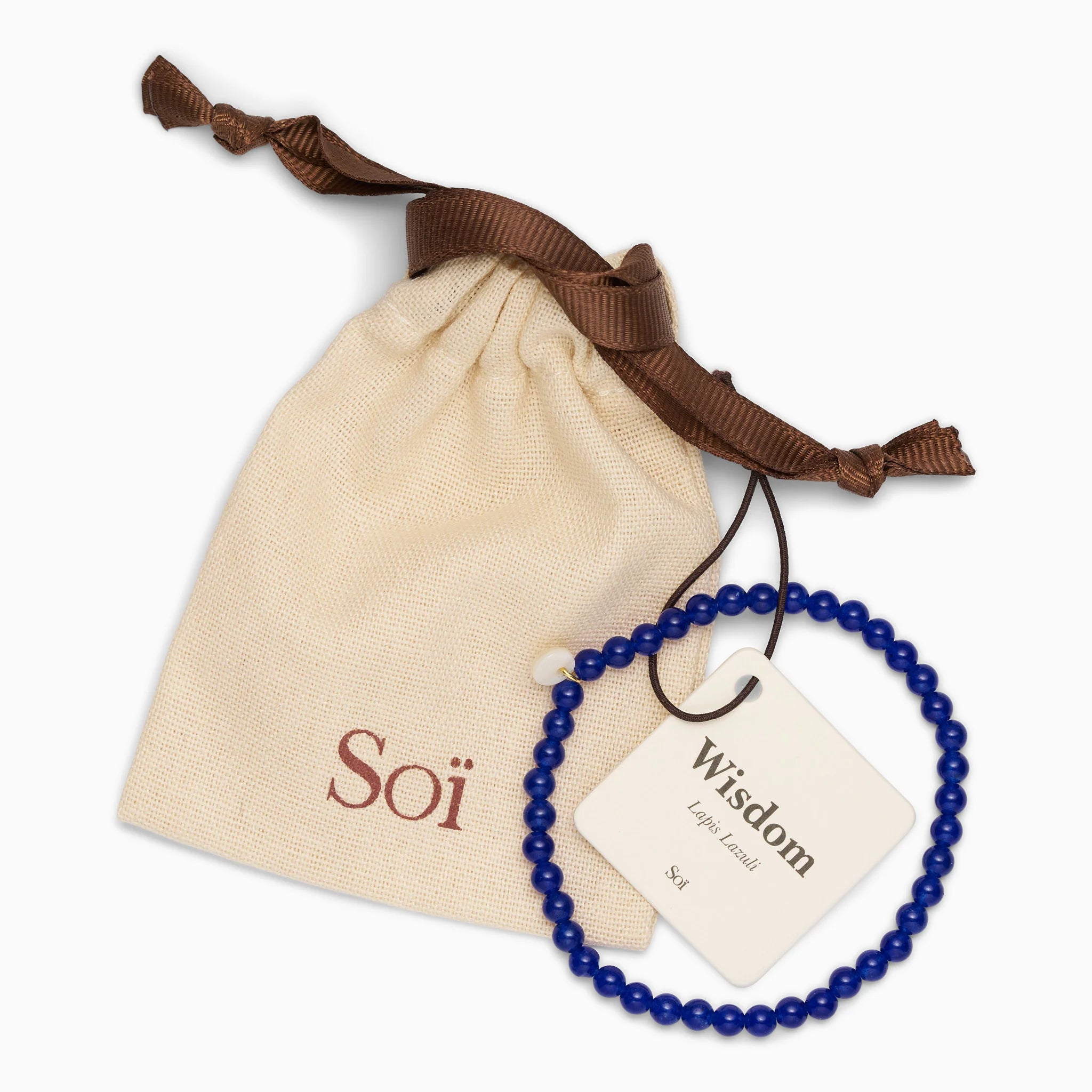 Petite Lapis Lazuli stretch armbånd fra Soï Copenhagen – køb hos butikalrum.dk