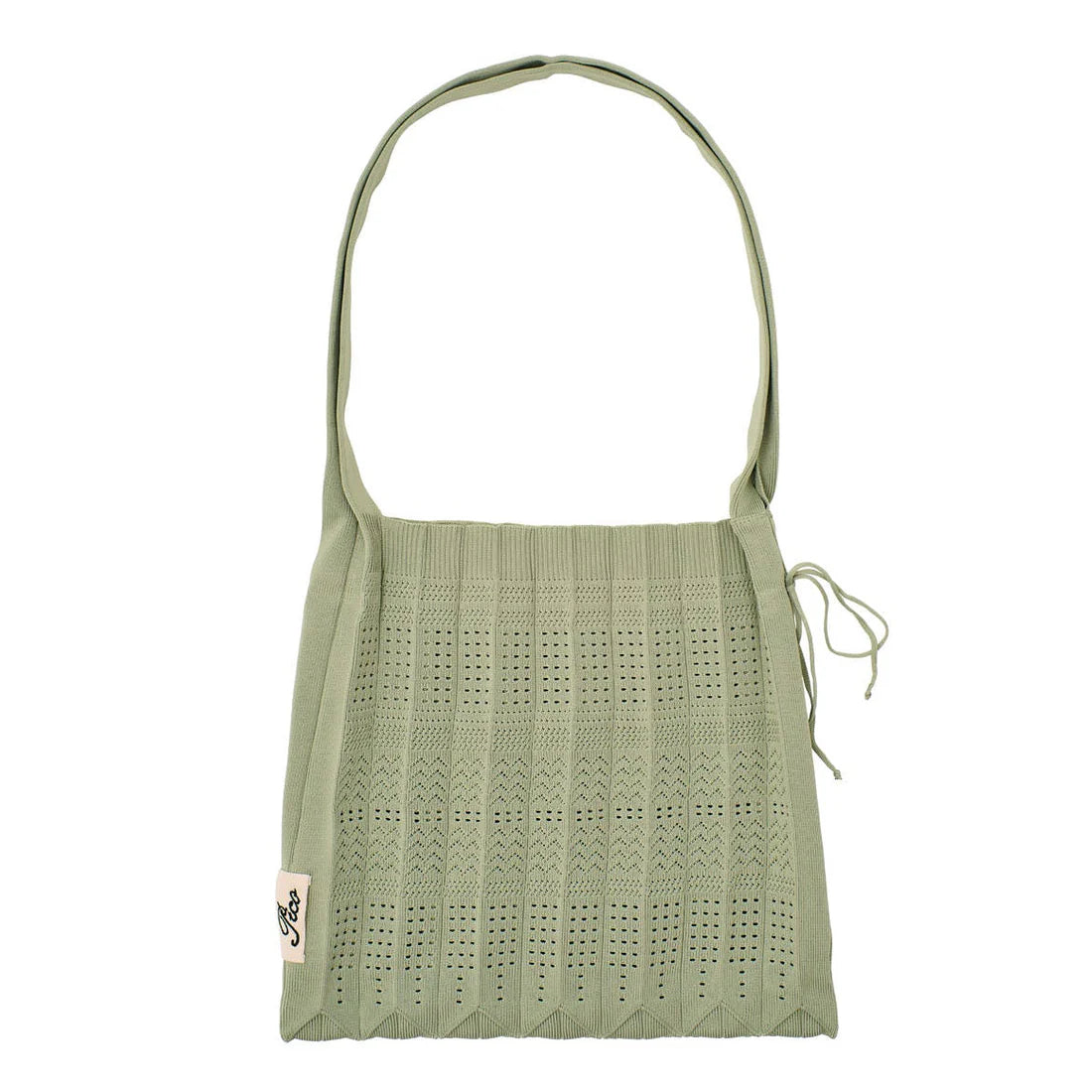 Long Rosalia Bag i Sage Lace farve – let crossbody taske til hverdag og strand – køb hos butikalrum.dk