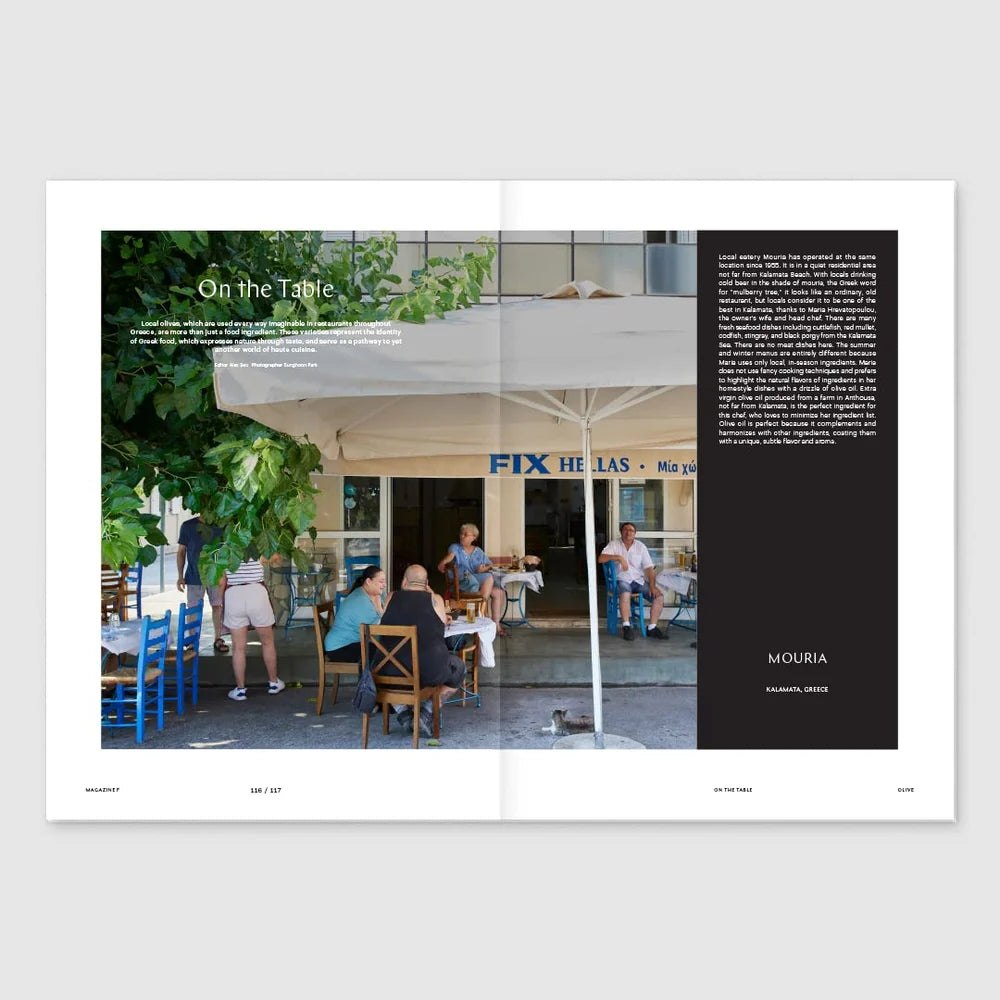 Magazine F Issue 22 OLIVE – inspirerende magasin om oliven, olivenolie og middelhavets madkultur.