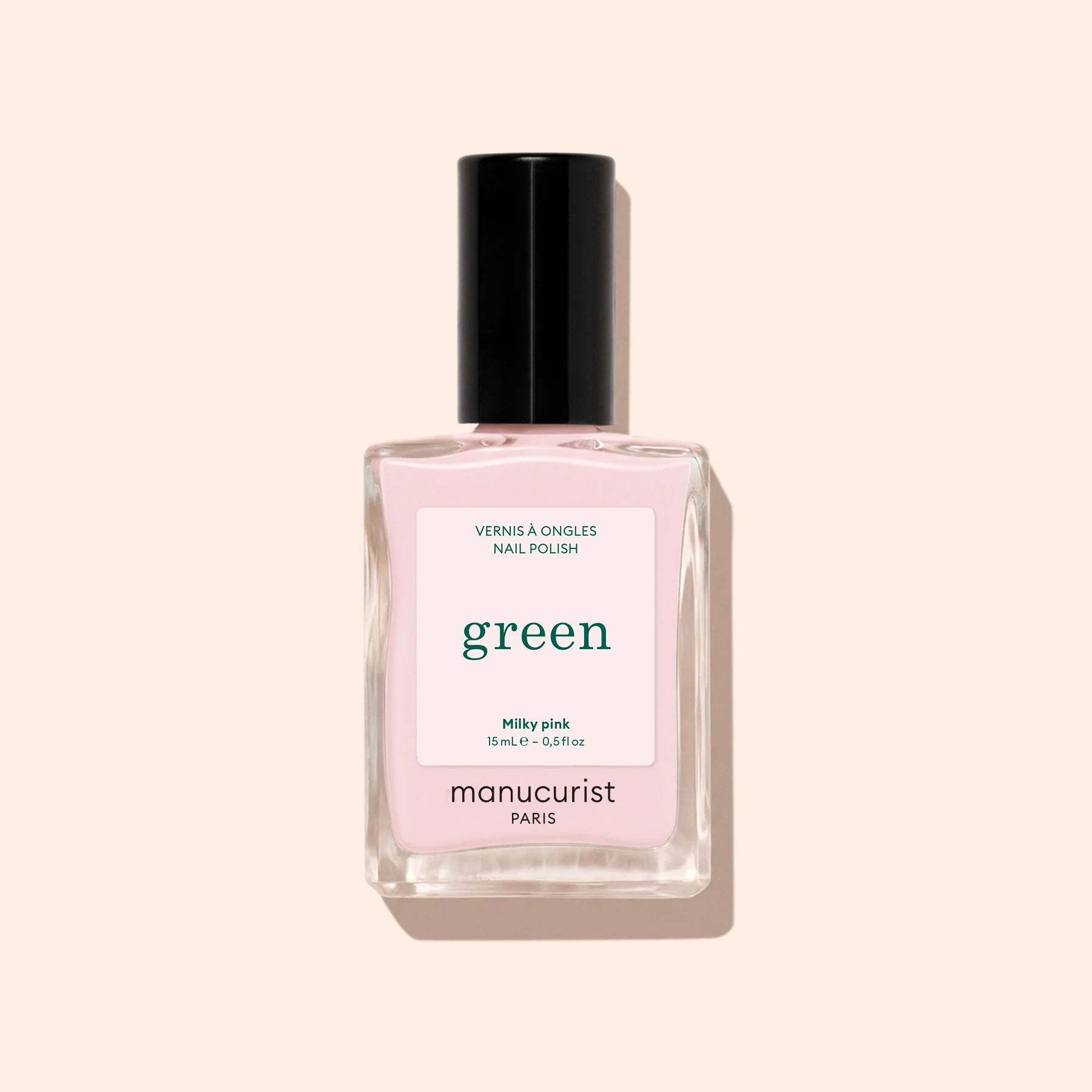 Manucurist Green Milky Pink neglelak i blød babyrosa nuance – køb hos Butik Alrum
