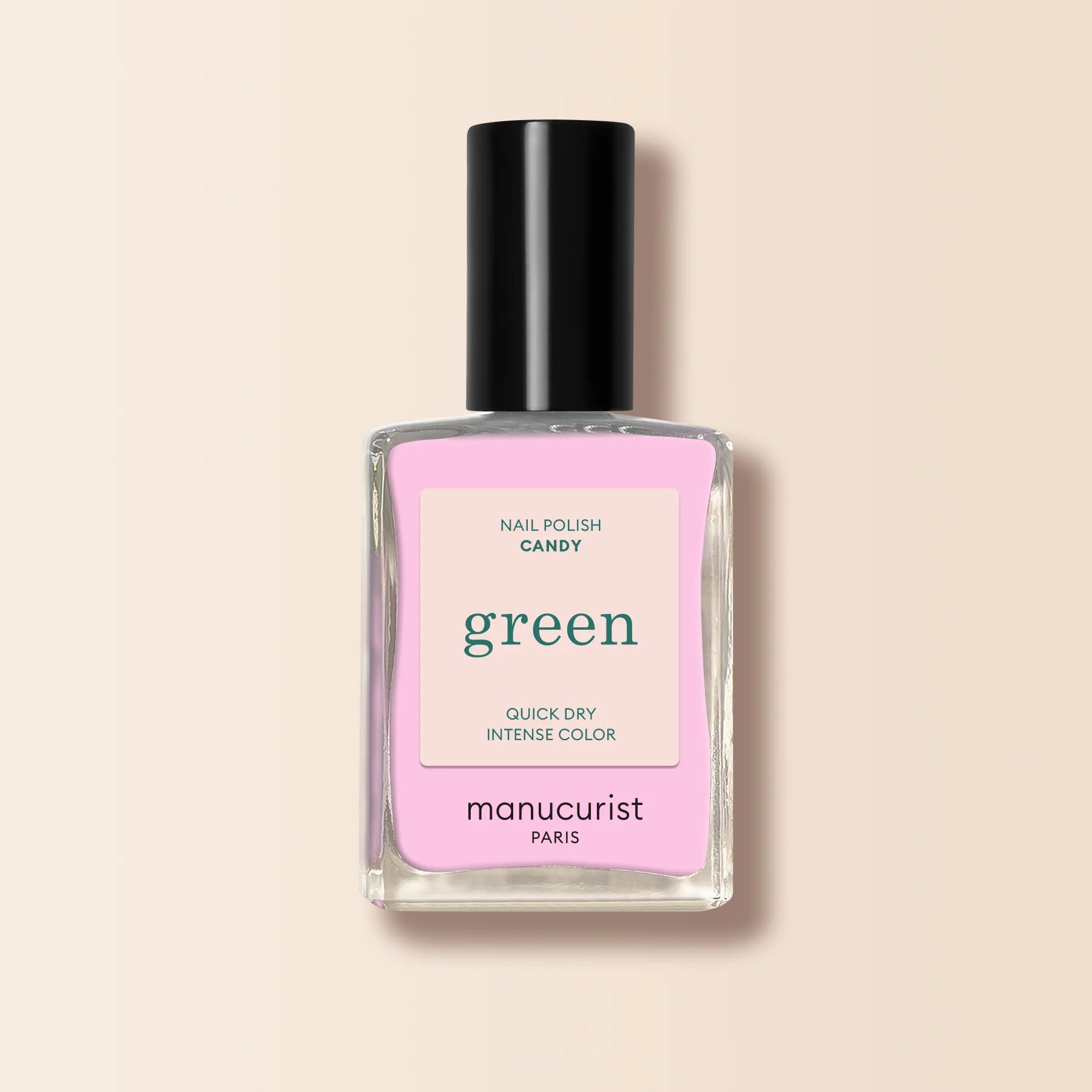 Pop rosa neglelak fra Manucurist Green serie med blålige undertoner og sød finish