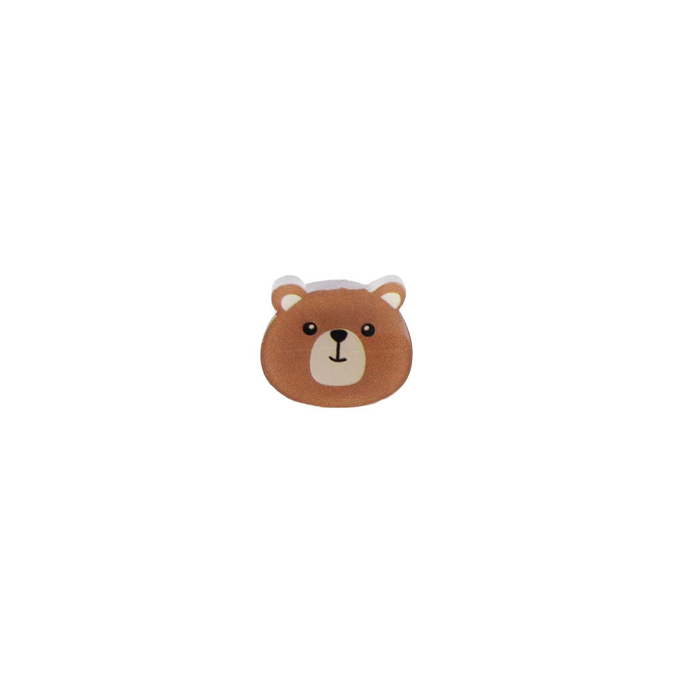 Mini Bamse Hårklemme i brun – sød håraccessory til børn og voksne. Køb hos Butik Alrum på Amager eller online på butikalrum.dk.