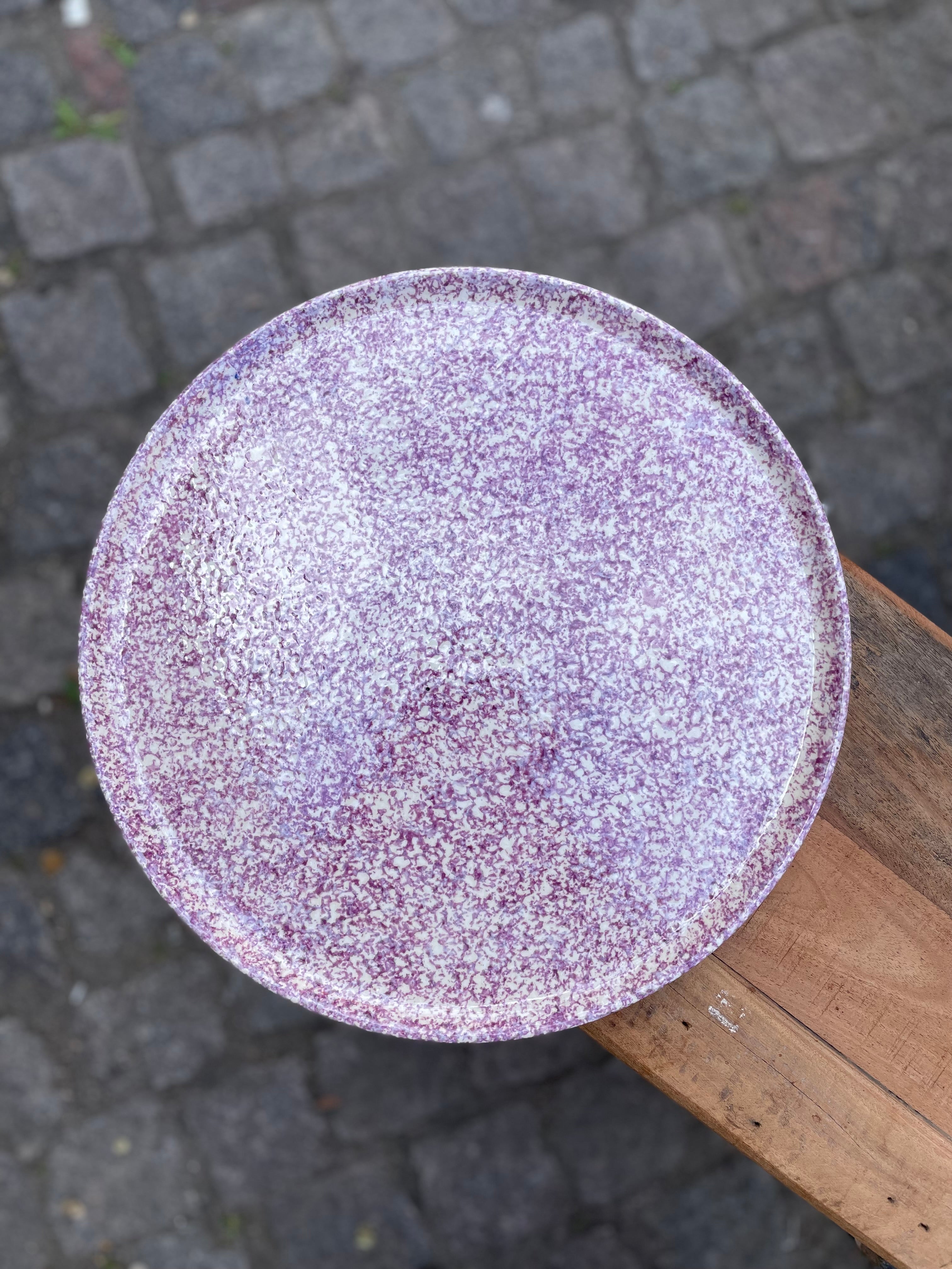     Pizza tallerken i granit lavender Ø33 cm