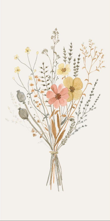 Servietter med smukt blomstermotiv fra Sensommerbuket, 16 stk. i pakken – køb hos butikalrum.dk.