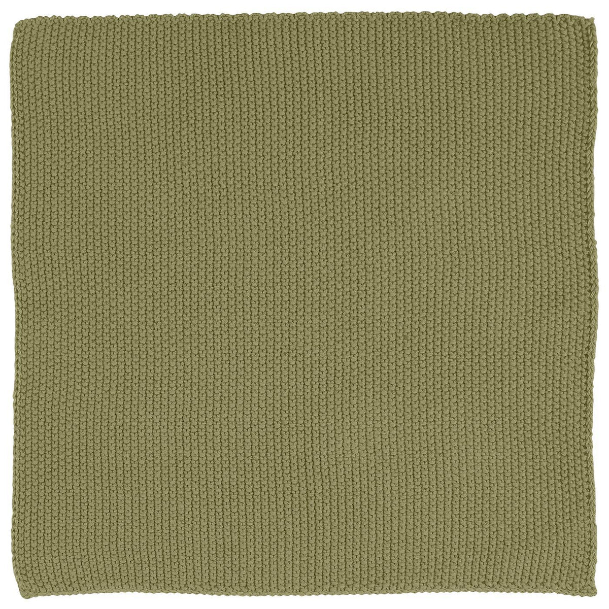 Strikket karklud i salviegrøn i 100% bomuld med OEKO-TEX® STANDARD 100-certificering – køb hos butikalrum.dk.