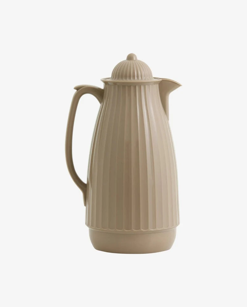 Beige termokande med riflet design – køb hos Butik Alrum