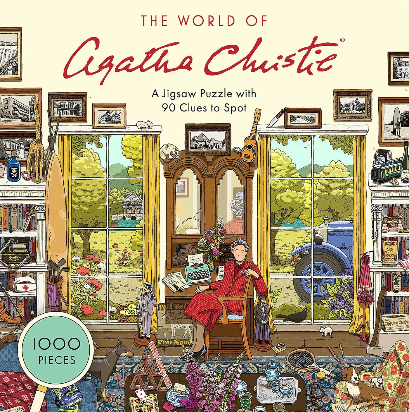 The World of Agatha Christie 1000 brikker puslespil med karakterer og mysterier - koeb hos butikalrum.dk